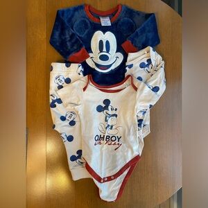 4 piece Blue and Red Disney Baby Outfit sz 12 month